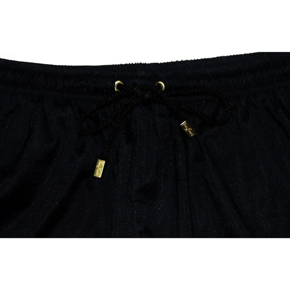 Kenny Flowers Men's Lion Print Black Mesh Lined Pockets Swim Trunks Size XL